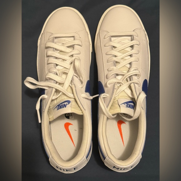 Nike Blazer Low Leather White/Astronomy Blue Size 12 Brand New No Box - Picture 4 of 9
